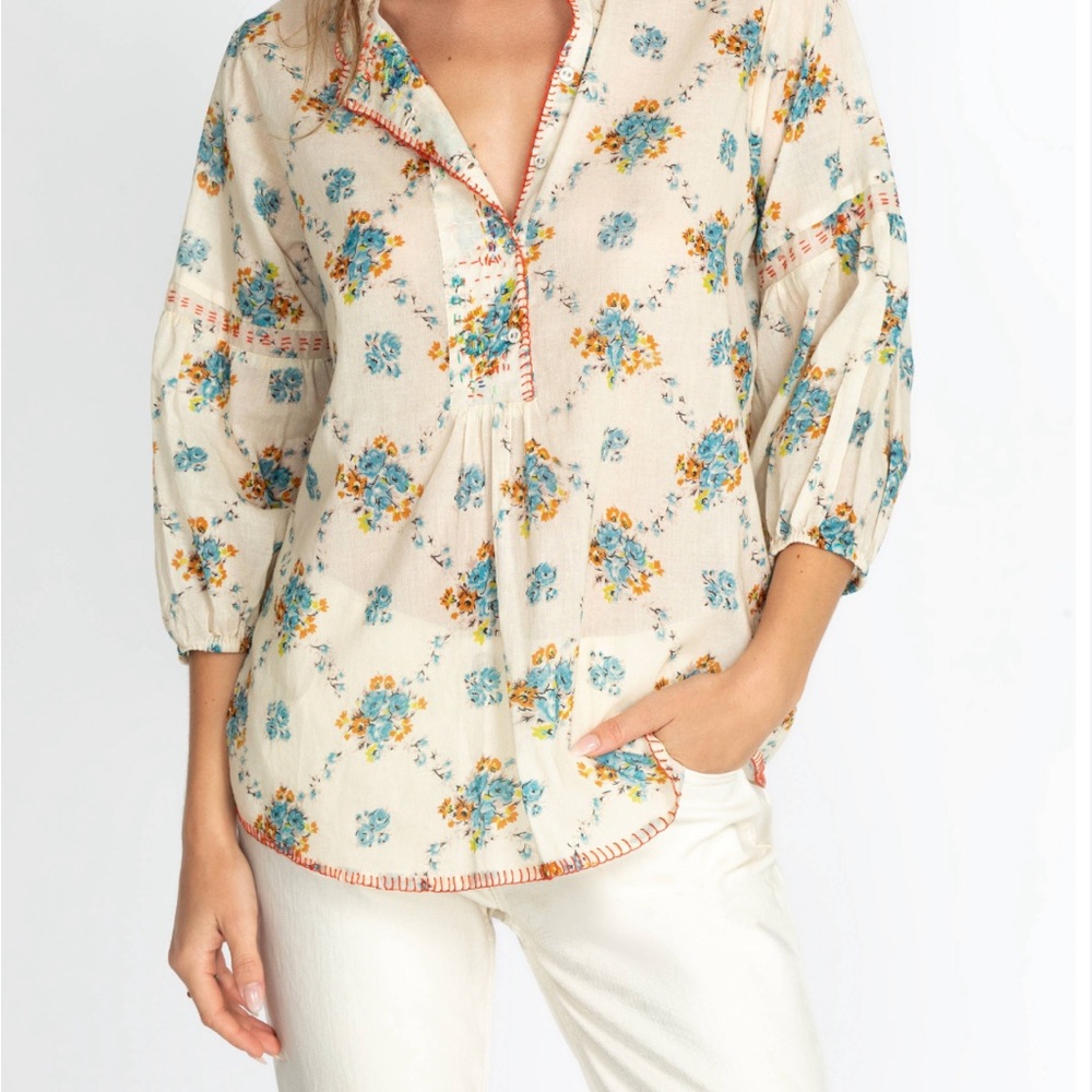 JOHNNY WAS LETI BLOUSE SIZE SMALL